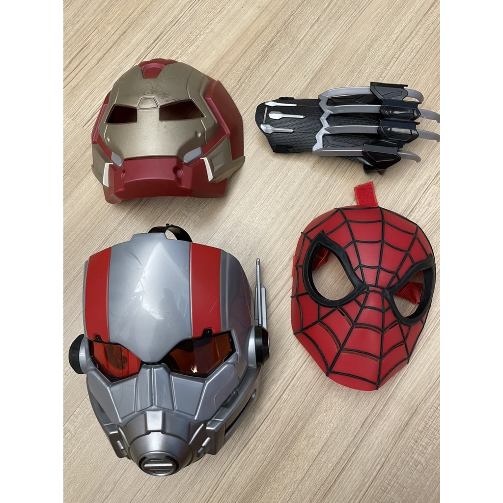 [復仇者聯盟大亂鬥] 鋼鐵人面具, 蟻人面具, 黑豹手套(請私訊可分售)