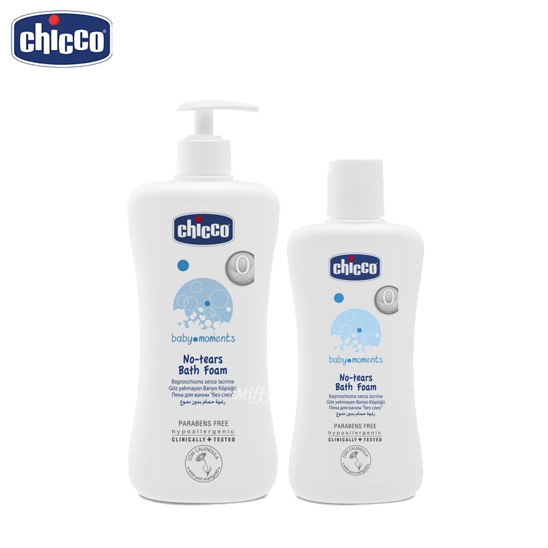 chicco 寶貝嬰兒潤膚泡泡浴露-溫和不流淚配方(500ml) 米菲寶貝