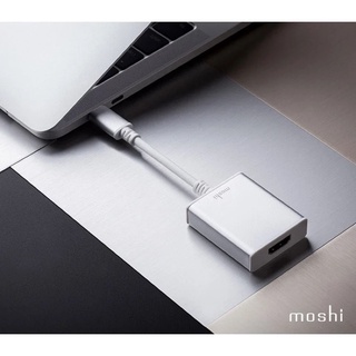 二手近全新Moshi Mini DisplayPort to HDMI 轉接線 (4K)轉接線 Mac輸出電視 顯示器