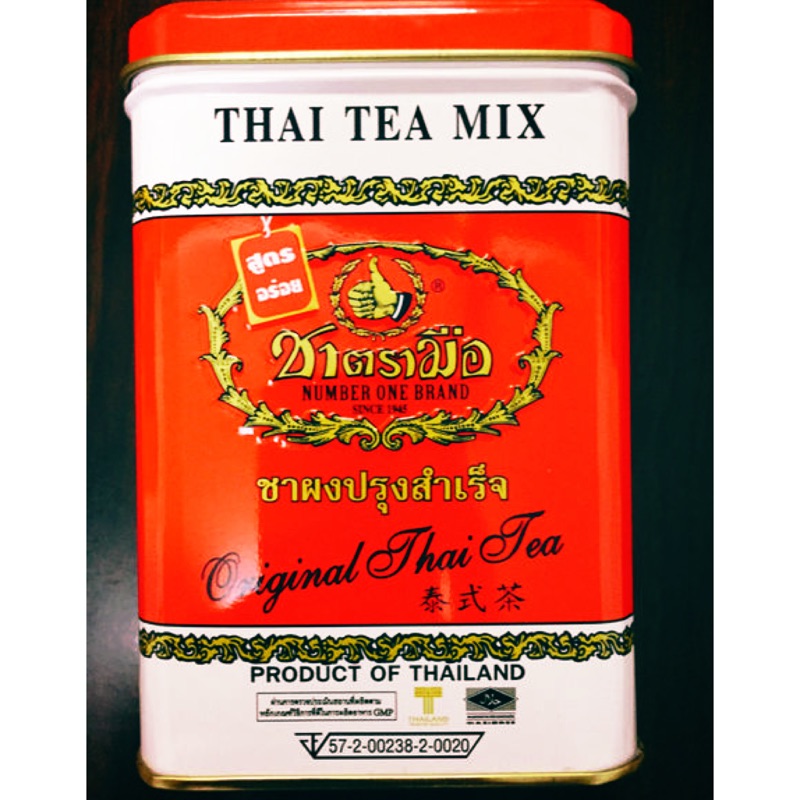 泰國手標牌泰式茶 ~ （泰式奶茶專用，紅色方形鐡罐）茶包現貨