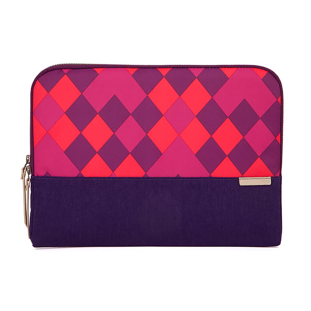澳洲【STM】Grace Sleeve 時尚菱格紋筆電內袋 / 防震包 (紫)