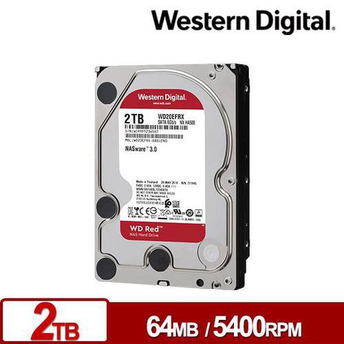 WD 威騰 WD20EFRX 紅標Plus 2TB 3.5吋NAS硬碟