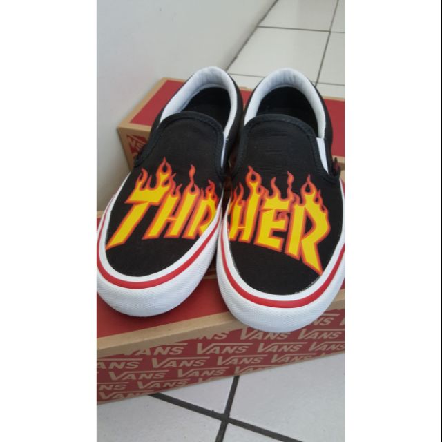 vans thrasher slip on