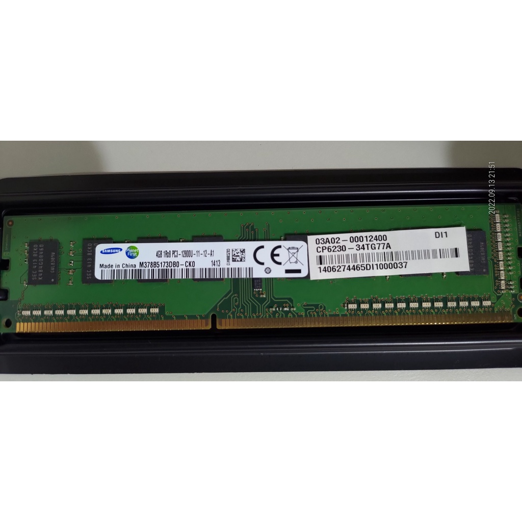 三星 Samsung 單面 DDR3 1600 4G 記憶體 M378B5173DB0-CK0