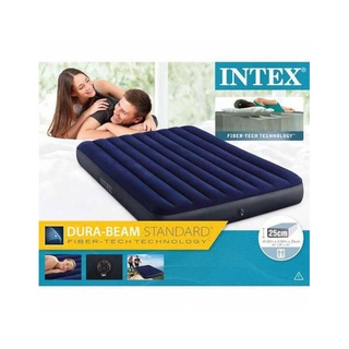 【INTEX】經典雙人加大(新款FIBER TECH)充氣床墊-寬152cm (64759)