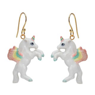 AndMary 手繪瓷耳環-獨角獸禮盒裝 Flying Pastel Unicorn Earrings