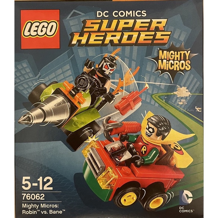 全新樂高LEGO 76062 DC英雄Mighty Micros系列Robin羅賓vs班恩Bane