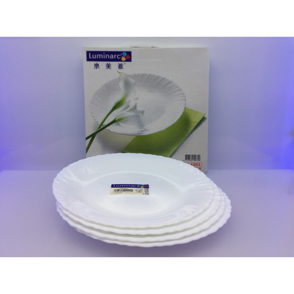 【米歐電器商行】『Luminarc』☆法國樂美雅SP-1203 強化餐盤4入組 清倉便宜賣