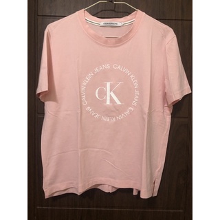 [衣服］CALVIN KLEIN JEANS T恤 粉色XL