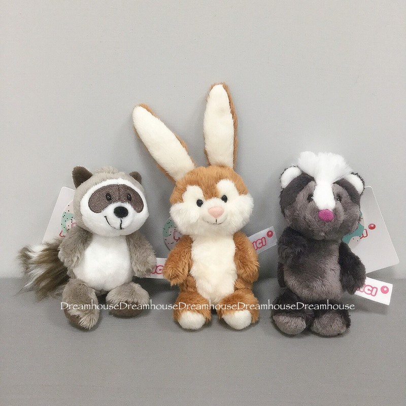 日本帶回 NICI 小兔子 兔子 浣熊 臭鼬 吊飾娃娃 吊飾 絨毛玩偶 鑰匙圈