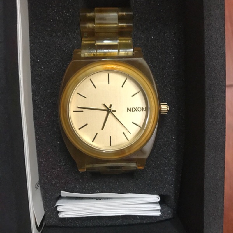 日本購回 NIXON 玳瑁/琥珀 手錶 約9成新