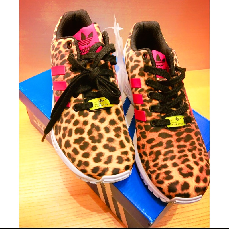 愛迪達桃紅三葉草豹紋女鞋 ADIDAS WOMENS ZX FLUX LEOPARD M21365