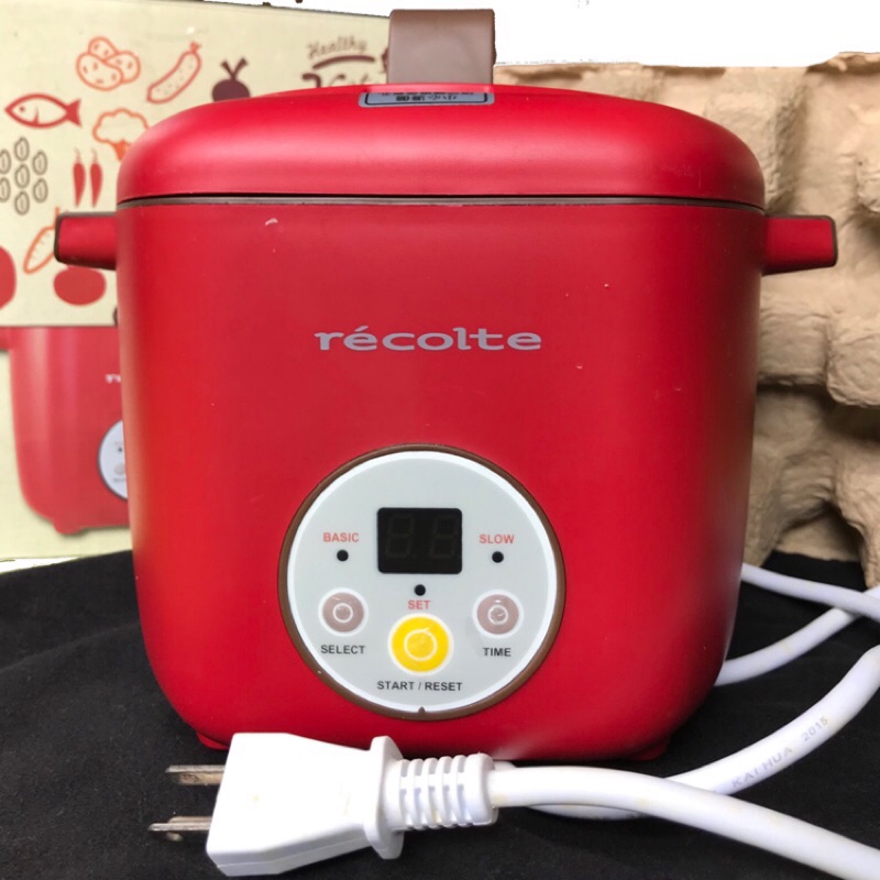 recolte 日本麗克特 Healthy CotoCoto 微電鍋 櫻桃紅