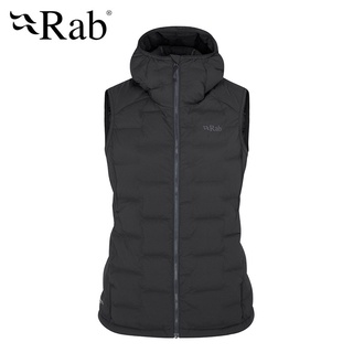 【英國 RAB】保暖羽絨背心 女 烏木灰 Cubit Stretch Down Vest W QDB-32