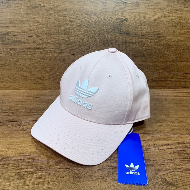 【Moz_Ca】Adidas三葉草Logo 粉紅色老帽