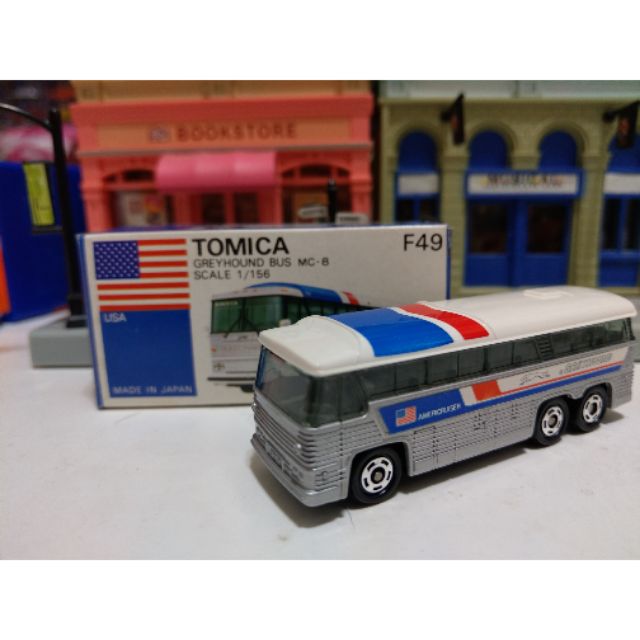 Tomica F49 外國車 絕版 稀有 日製 灰狗巴士 國光號 巴士原型 Greyhound Bus 日本製