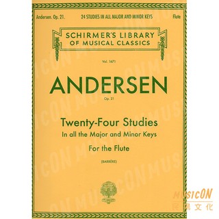 【民揚樂器】Andersen Twenty Four Studies Op21 Flute 24首大小調長笛練習曲