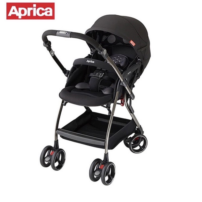 [正品自售] 日本Aprica Optia Premium頂級雙向四輪定位平躺嬰幼兒推車 (二手)