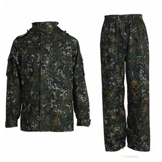 陸軍數位迷彩兩截式雨衣（公發款)