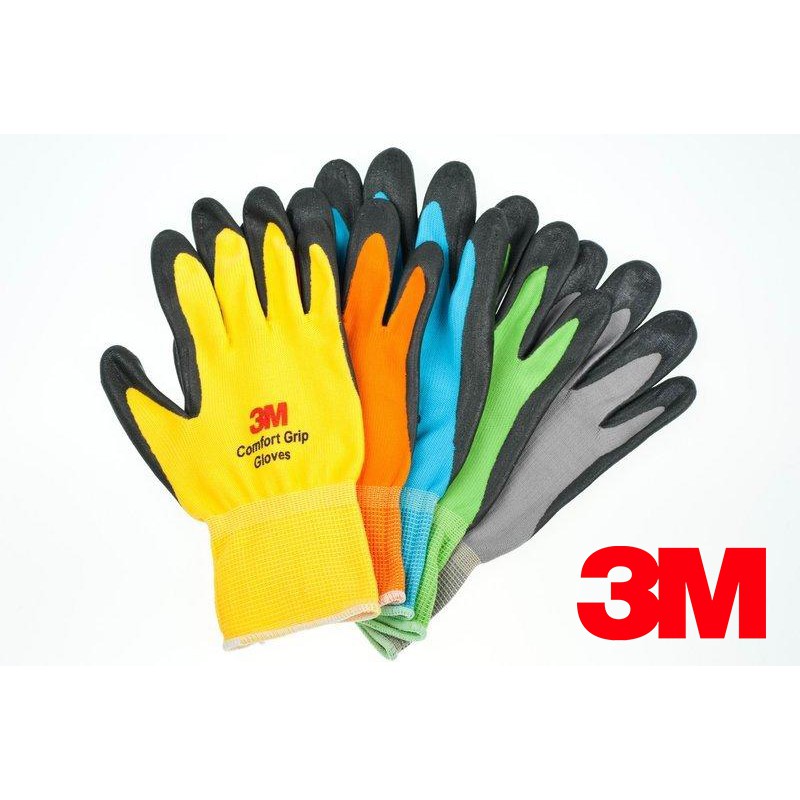 3M 亮彩舒適型耐磨手套 (單雙)-請私訊告知顏色