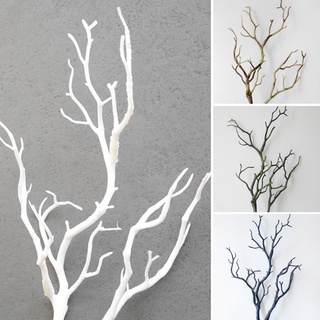 Blala 婚禮裝飾孔雀珊瑚樹枝塑料人造植物幹樹