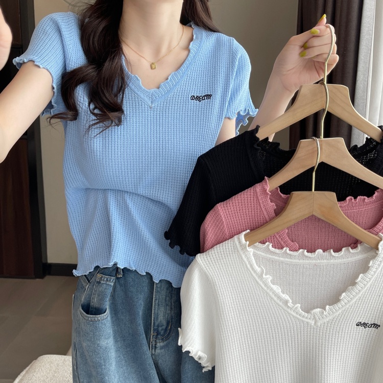 2022胖mm夏裝新款大尺碼女裝冰絲短袖T恤200斤胖妹妹繡花上衣女 - Goodfind找推薦、比價格