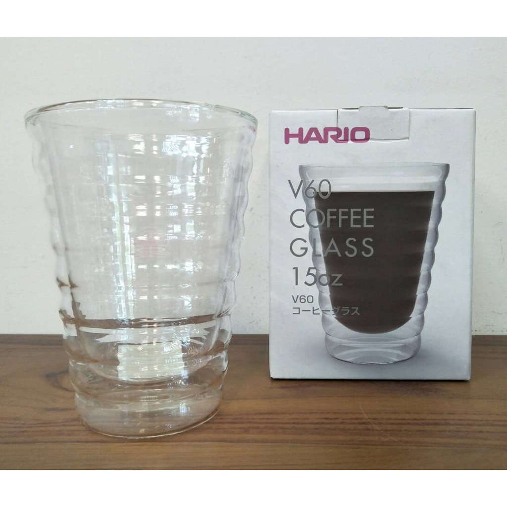 鉅咖啡~HARIO 雲朵雙層耐熱玻璃杯 300ml  VCG-10 / 450ml  VCG-15 曲線咖啡杯 玻璃杯