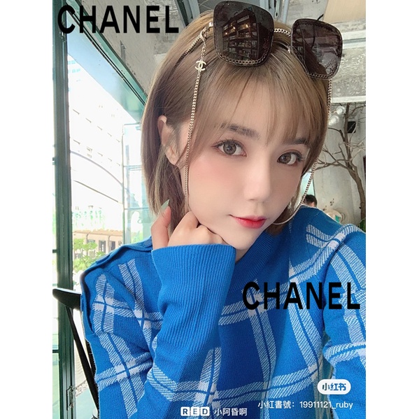 【預購】麗睛眼鏡Chanel【可刷卡分期】香奈兒 CH4244 單條鏈 太陽眼鏡 附可拆式香奈兒眼鏡鏈  小香太陽眼鏡