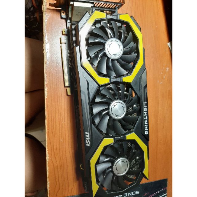 降價啦~微星MSI GTX 980TI 閃電版最高階卡 原盒裝 效能略高於GTX 1070 約同GTX 1660TI