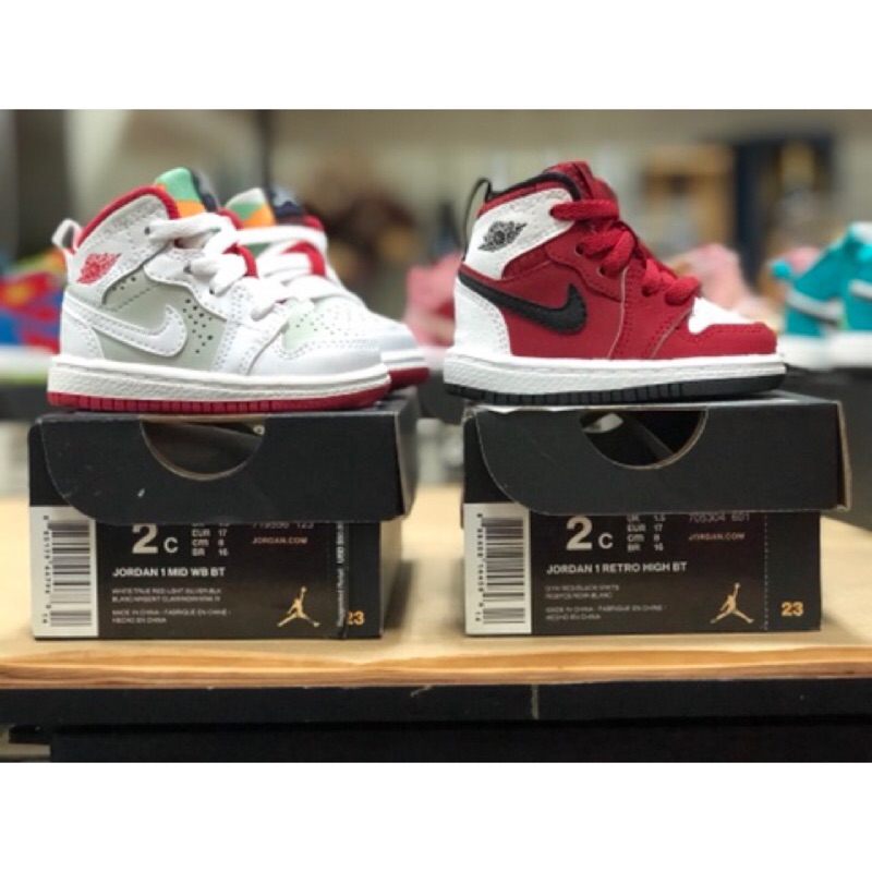 Jordan 1 代 2C 全配色 12雙 一套 NIKE 一代 toddler 小鞋 童鞋 1th 11 12 13