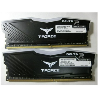 十銓 T-FORCE 桌上型記憶體 DELTA RGB 16GB*2 DDR4 2666 共32G