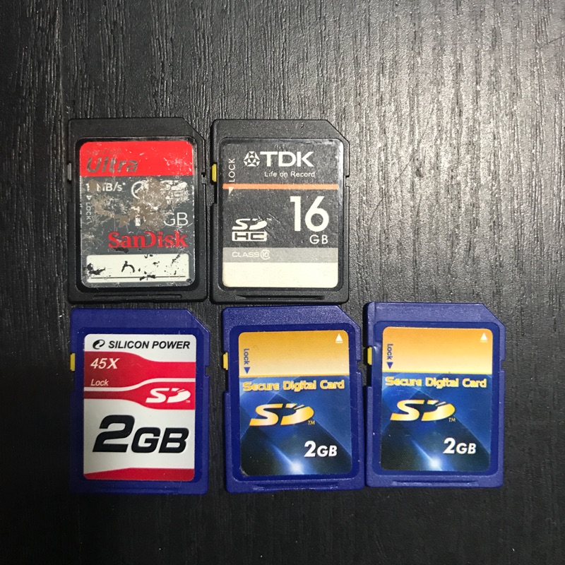 SD 記憶卡 2GB、16GB