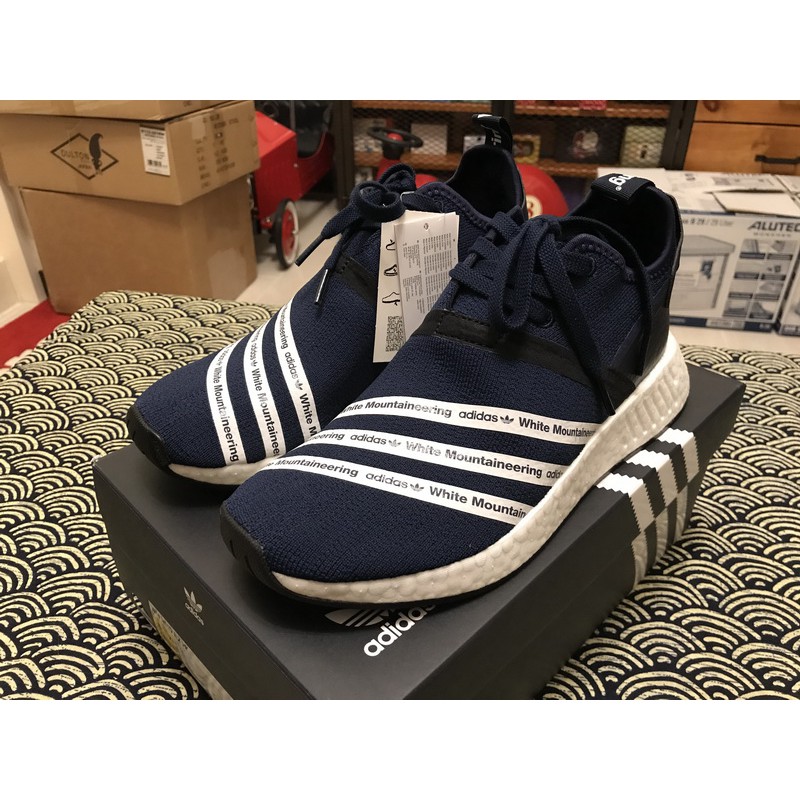 Adidas x White Mountaineering NMD R2 聯名款 海軍藍 全新正品