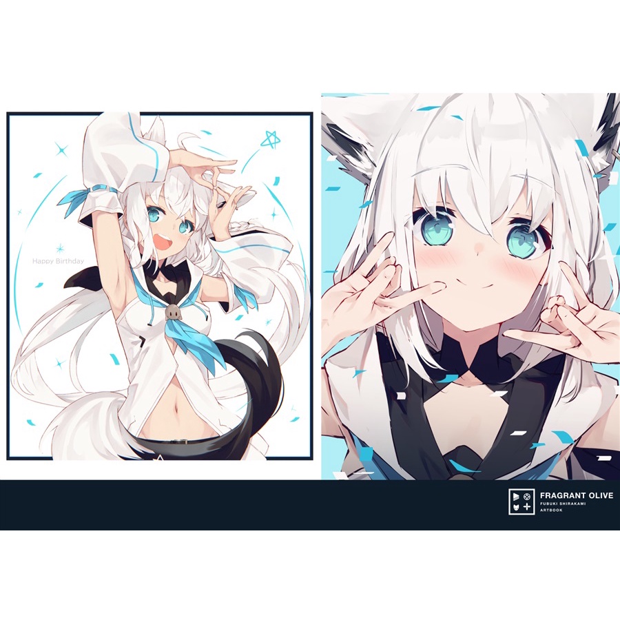 凪白みと 天川さっこ 直筆サイン 同人誌 白上フブキ hololive