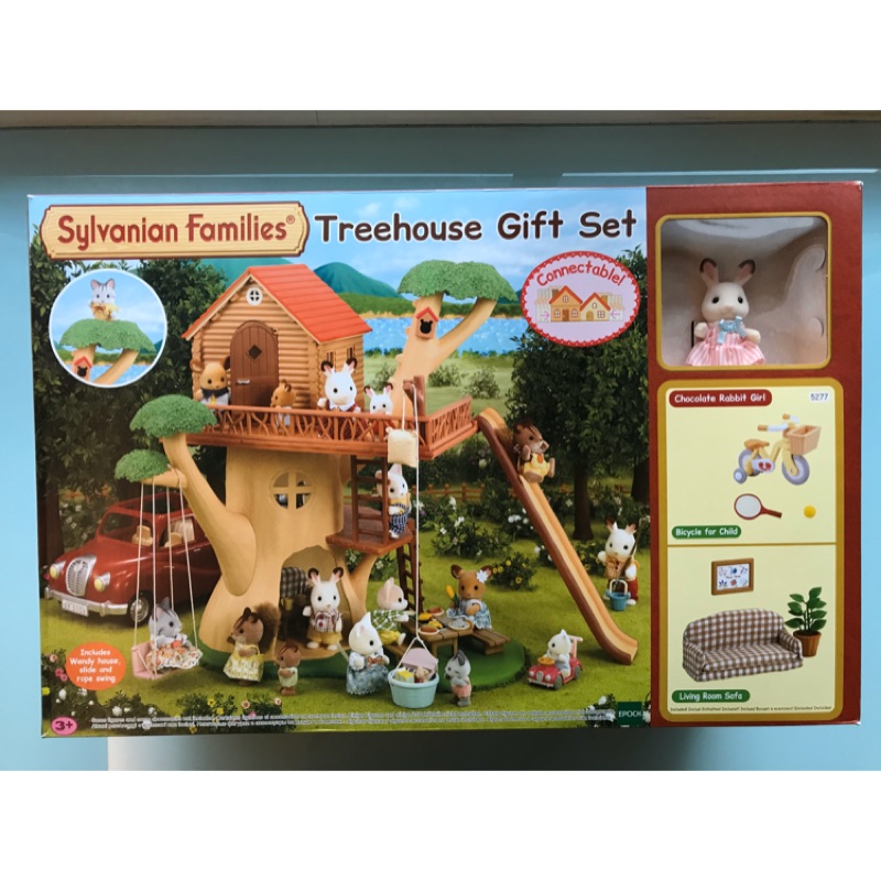 sylvanian families treehouse gift set