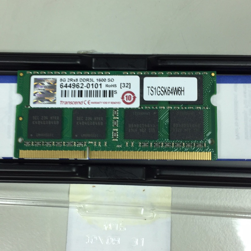 創見 8G DDR3L 1600 筆電型記憶體