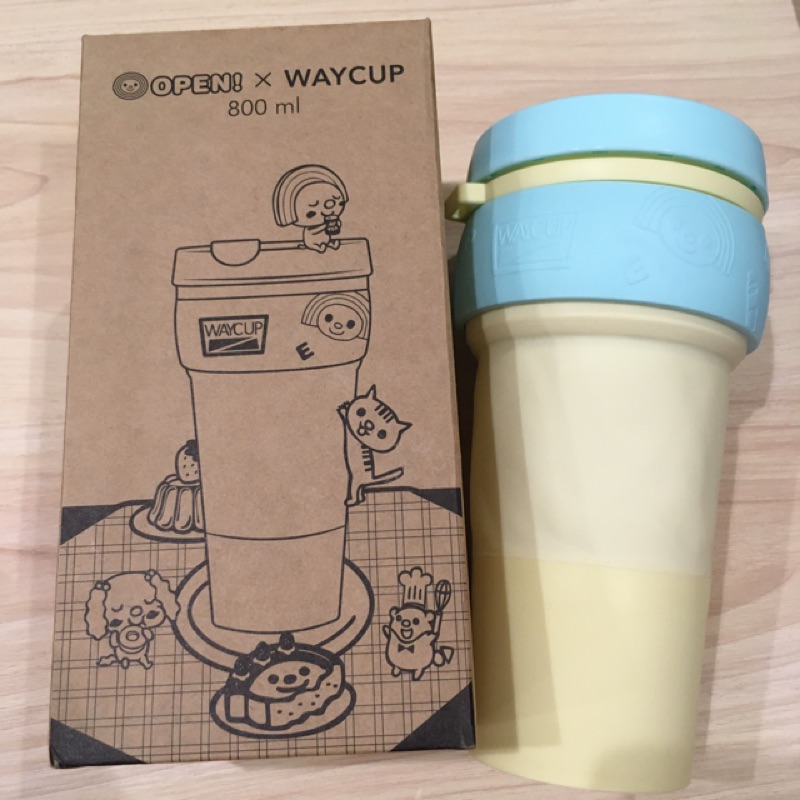 Open醬 WAYCUP 威克杯 環保杯 摺疊杯 威客杯大容量摺疊好攜帶搖搖杯 外帶神器 嘖嘖杯