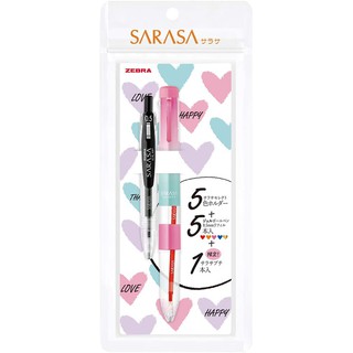 免運 限量套裝 日本ZEBRA水性SARASA五合一select機能筆0.5mm SE-S5A15-GP