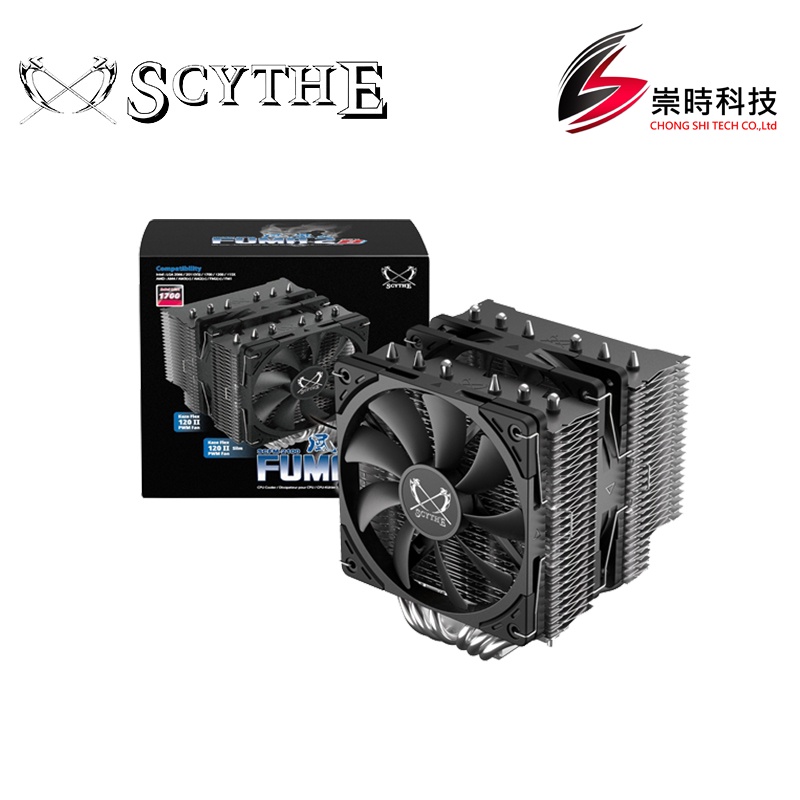 Scythe鎌刀  SCFM-2100 風魔弍 疾風版 LGA1700 AM4 6導管/雙風扇/塔散 CPU散熱器