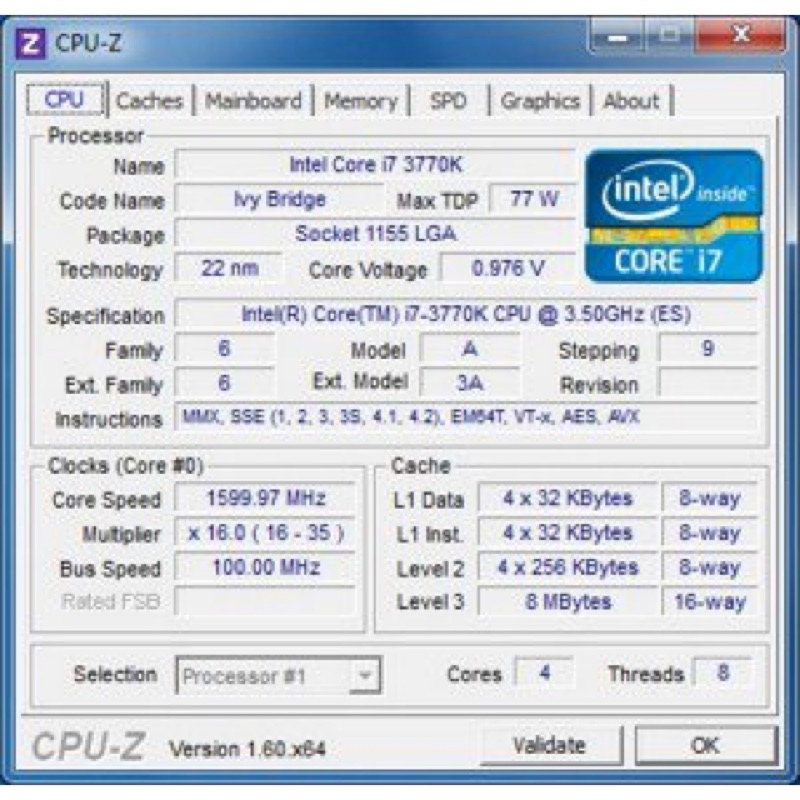 Intel i7 3770k