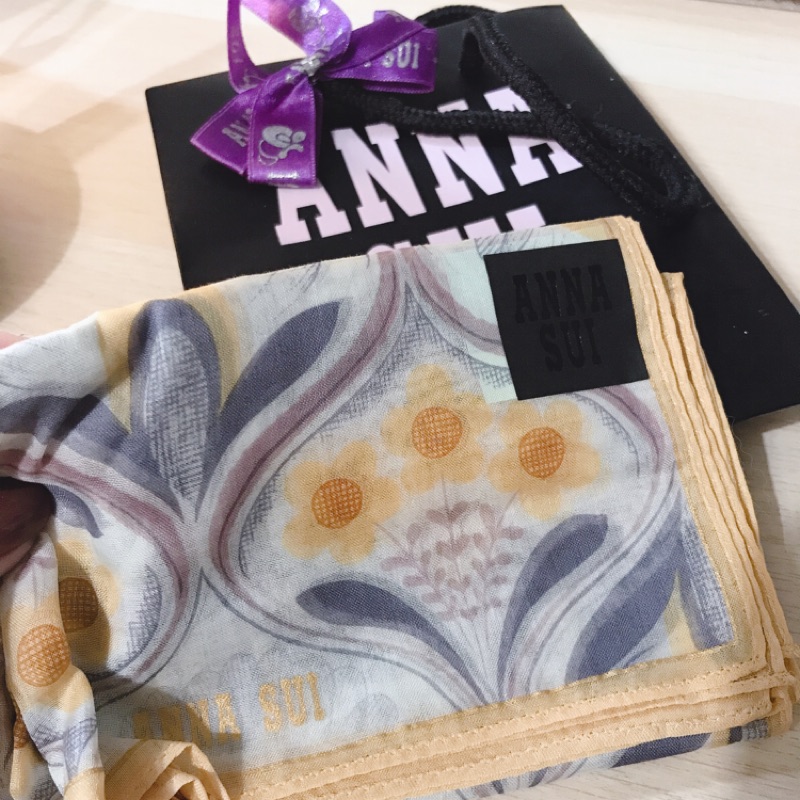 全新 ANNA SUI 日本製絲巾