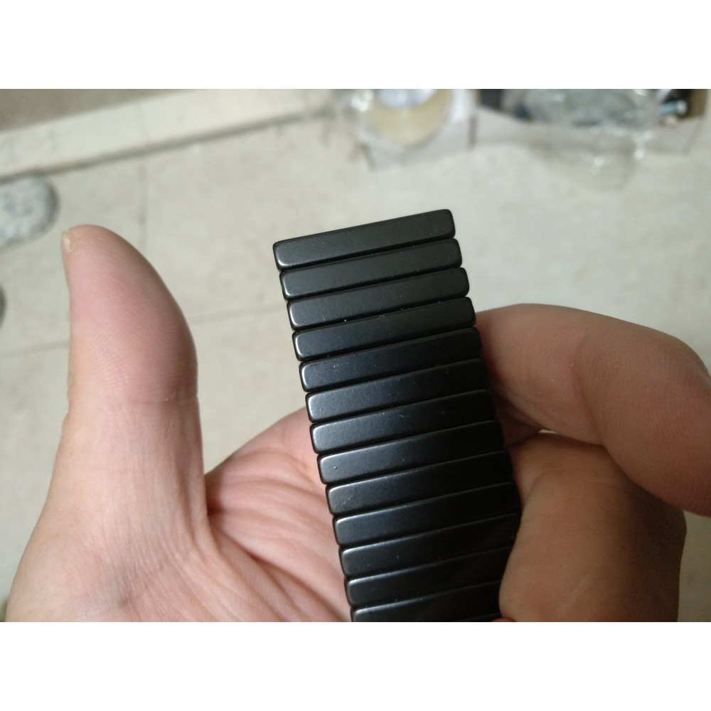 ■萬磁王■方形30mmx10mmx5mm-黑色防水強力磁鐵