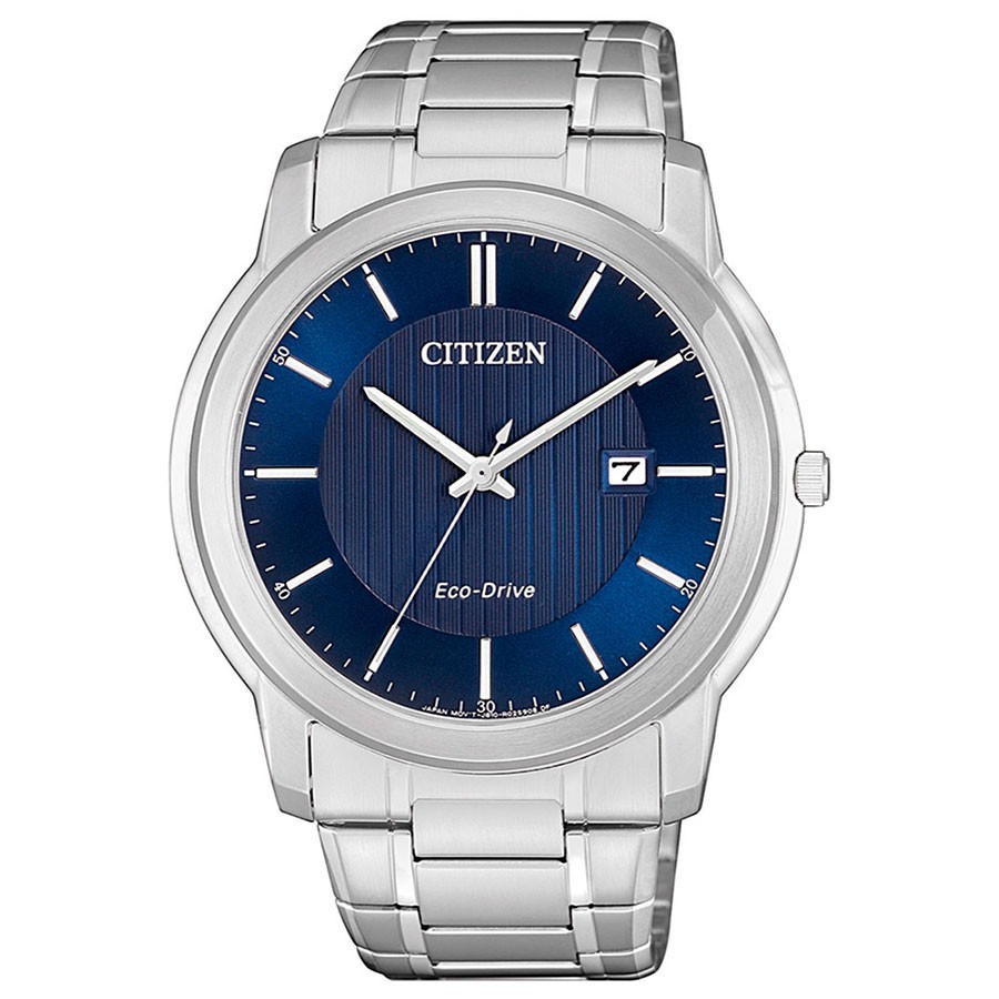 【CITIZEN 星辰】PAIR系列 光動能紳士腕錶 藍面42mm AW1211-80L