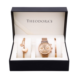 【THEODORA'S】手錶飾品1+2禮盒-女款 Apollo[小錶面] 金屬手錶【希奧朵拉】