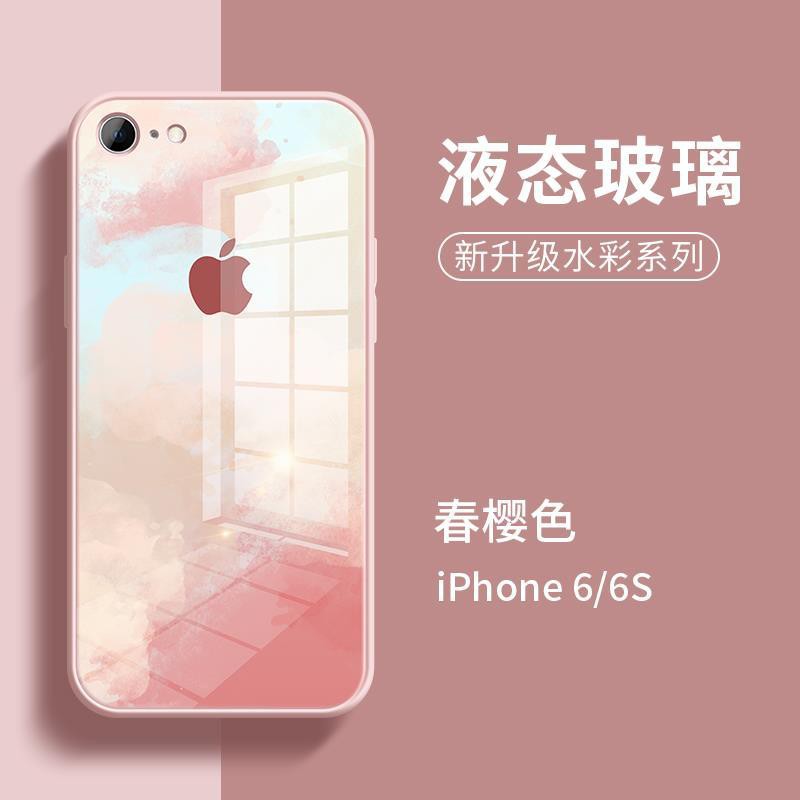蘋果6s手機殼玻璃iphonex新款8plus全包xsmax防摔7液態se保護套xr 蝦皮購物