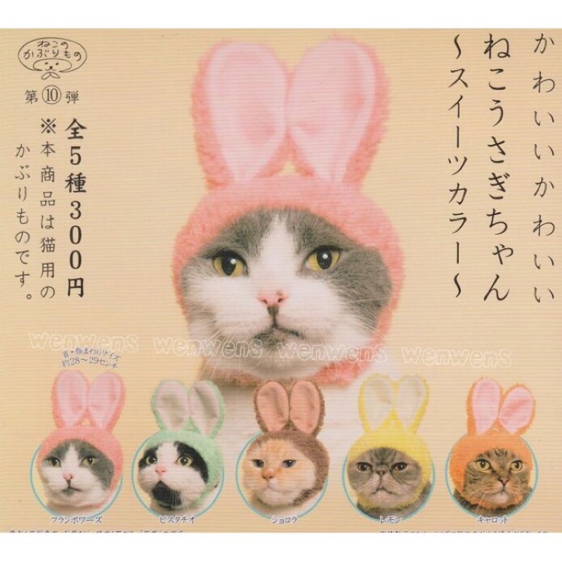 現貨扭蛋 兔耳朵 寵物帽 造型帽 KITAN 奇譚俱樂部 貓咪帽