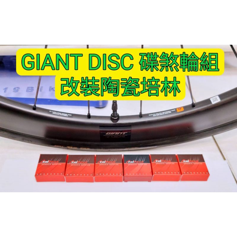 GIANT DISC 碟煞輪組改陶瓷培林 Tripeak陶瓷培林 改完速度提升100% 順暢 滑順 快速 轉不停