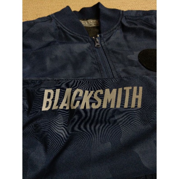 Black Smith 深藍色迷彩潮牌外套 飛行外套 風衣外套 M號 L號