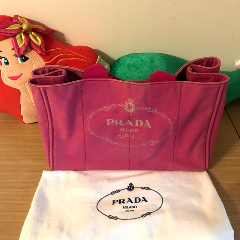 PRADA 帆布包 可換包