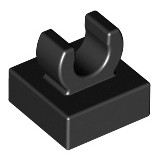 LEGO 樂高 零件 6066102 15712 黑色 1x1 平板 附上夾 U型 夾子變型磚 6335388